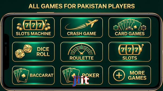 Main screen of Jiit games page for PK players